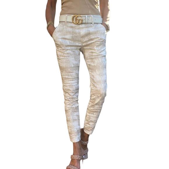 BEVY FLOG | Pants & Jumpsuits | New Bevy Flog Dafna Pants In Ivory Geo ...